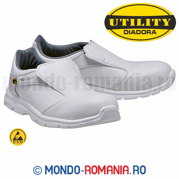 Pantofi albi de protectie - Diadora RUN II EVO albi S2 ESD